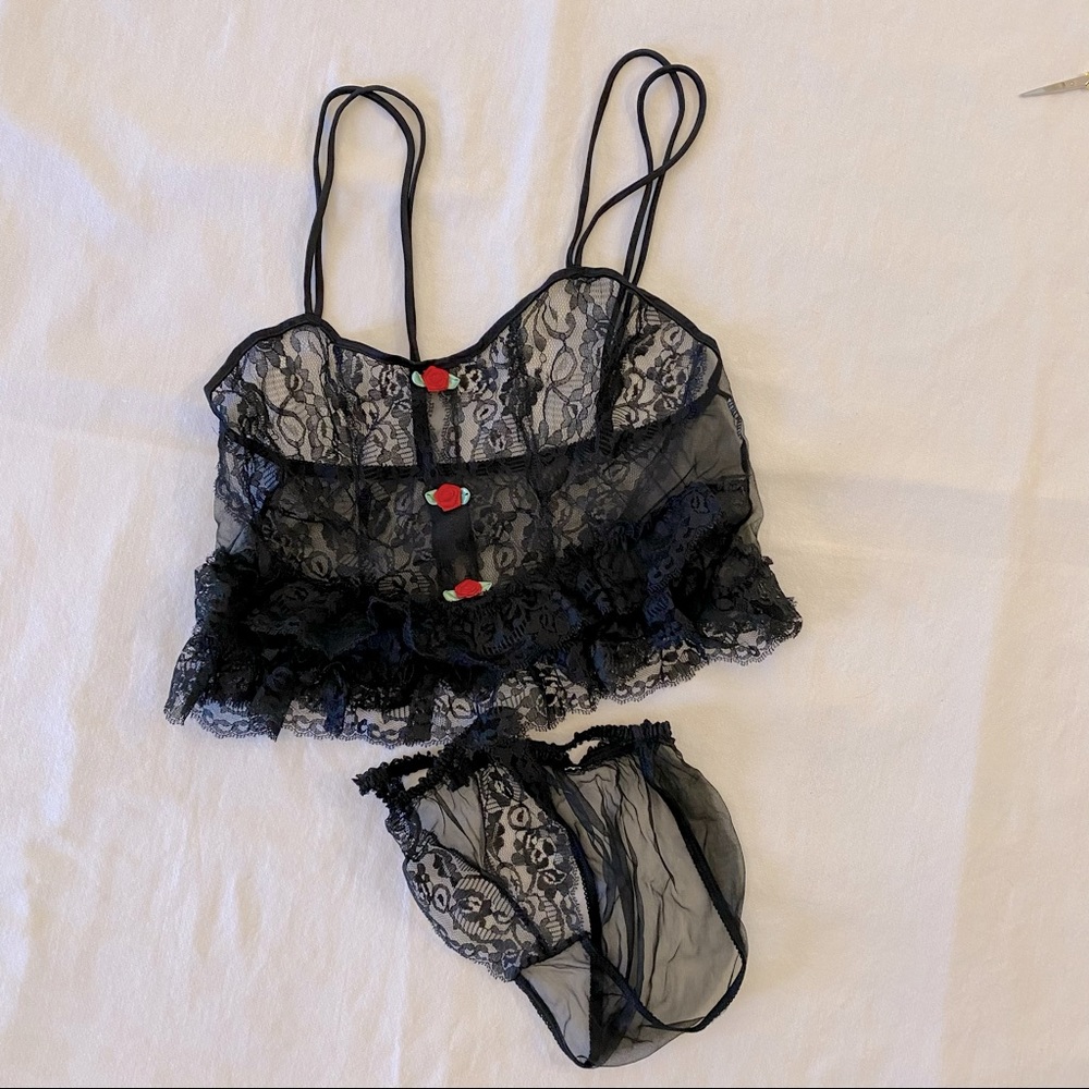 Black Lacy 2 piece Lingerie